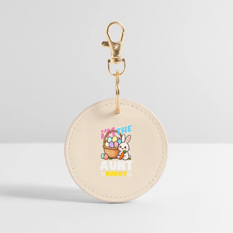 Happy Easter Sweet Easter Bunny Egg Hunt Easter Eggs Round Keyring