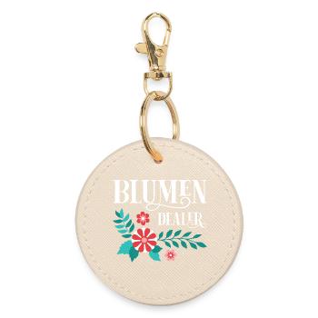 Gardener Saying Gardening Hobby Gardener Allotment Gardener - Round Keyring - oyster - Front