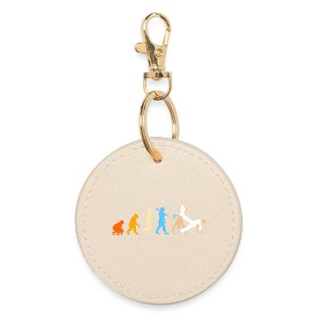 Capoeira Evolution - Runder Schlüsselanhänger - Auster - Vorne