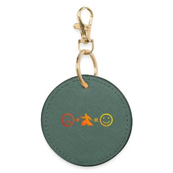 Self Defense Gift for an Aikido Student - Round Keyring - evergreen - Front