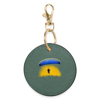 paragliding - Runder Schlüsselanhänger - Fichte - Vorne