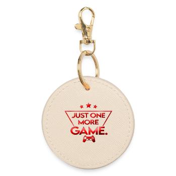 Just_one_more_game_ _rot_farbe - Porte-clés rond - huître - Devant