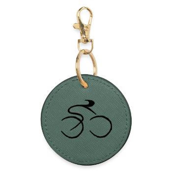 Bicycle - Round Keyring - evergreen - Front