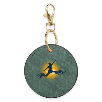Boking Silhouette - Porte-clés rond - vert sapin - Devant