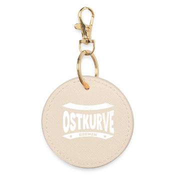 Bremen Stadium Ostkurve Hoodie, Green-White - Round Keyring - oyster - Front