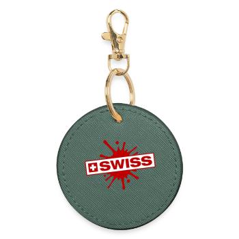 Switzerland Blobs - Round Keyring - evergreen - Front