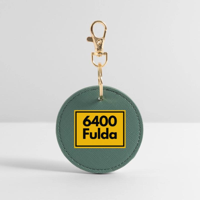 OLD POSTCODE POSTCODE RETRO 6400 FULDA - HESSEN Round Keyring