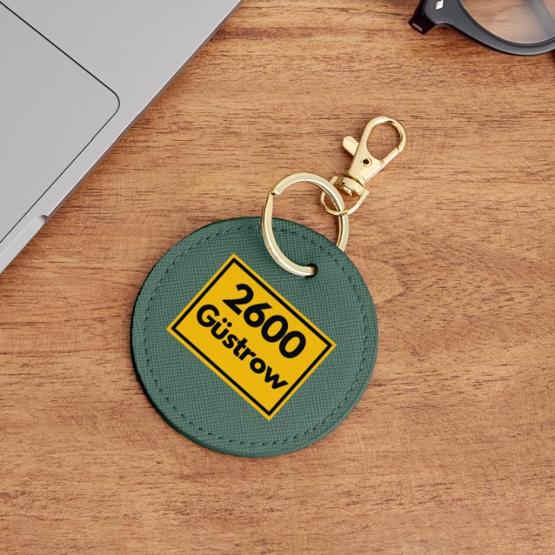 OLD POSTCODE ZIP CODE 2600 GÜSTROW RENAISSANCE Round Keyring