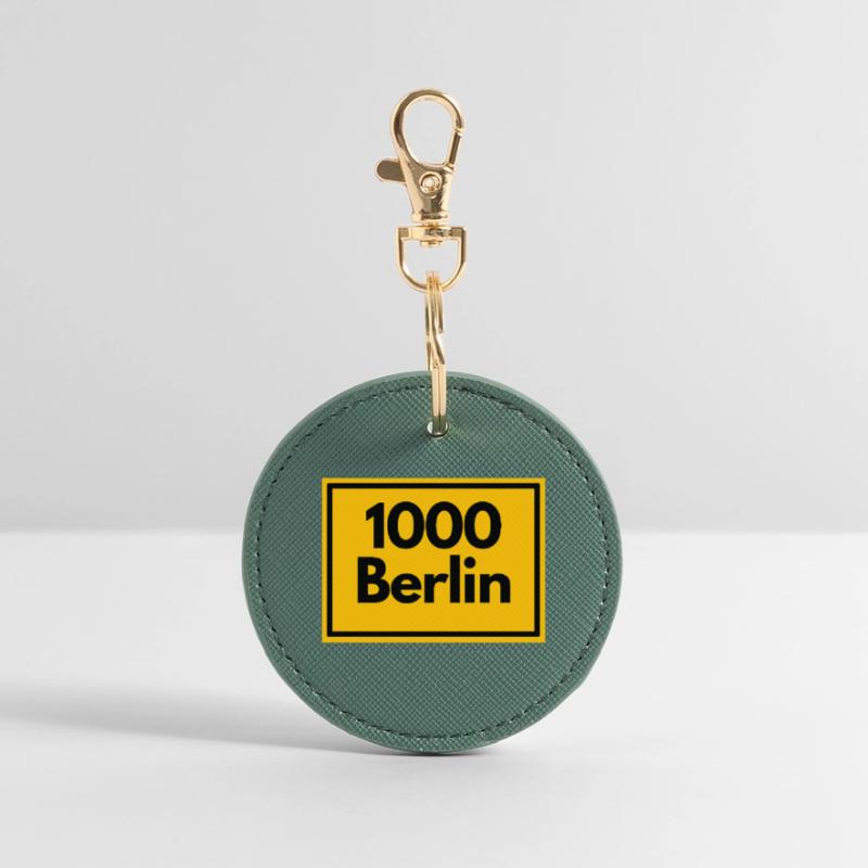 OLD POSTCODE POSTCODE RETRO 1000 BERLIN CAPITAL Round Keyring