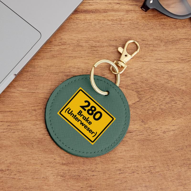 OLD POSTCODE ZIP CODE RETRO 2880 BRAKE UNTERWESER! Round Keyring