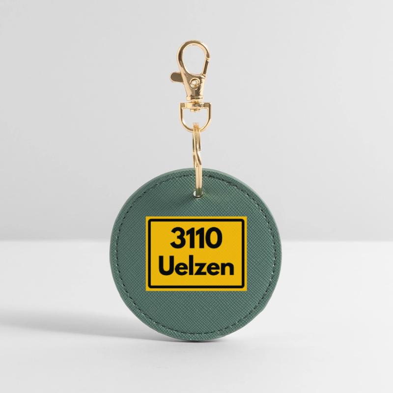 OLD POSTCODE ZIP CODE 3110 UELZEN HUNDERTWASSER Round Keyring