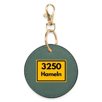 ALTE POSTLEITZAHL PLZ 3250 HAMELN RATTENFÄNGER - Runder Schlüsselanhänger - Fichte - Vorne