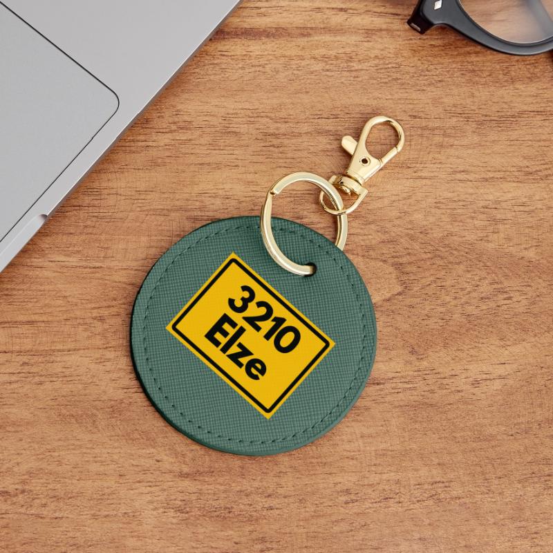 OLD POSTCODE ZIP CODE RETRO 3210 ELZE LEINEKLOSTER Round Keyring