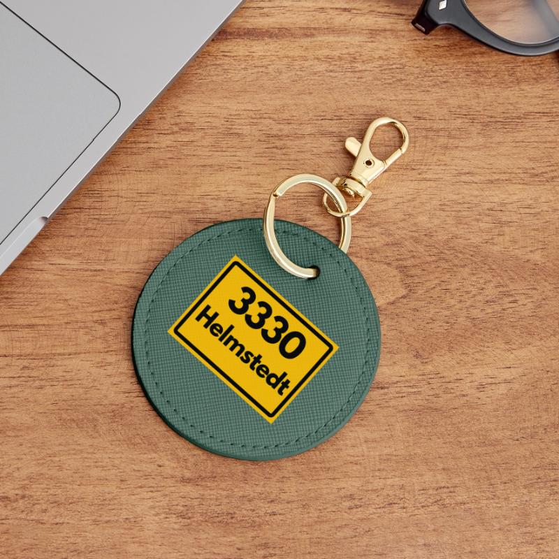 OLD POSTCODE ZIP CODE RETRO 3330 HELMSTEDT JULEUM! Round Keyring