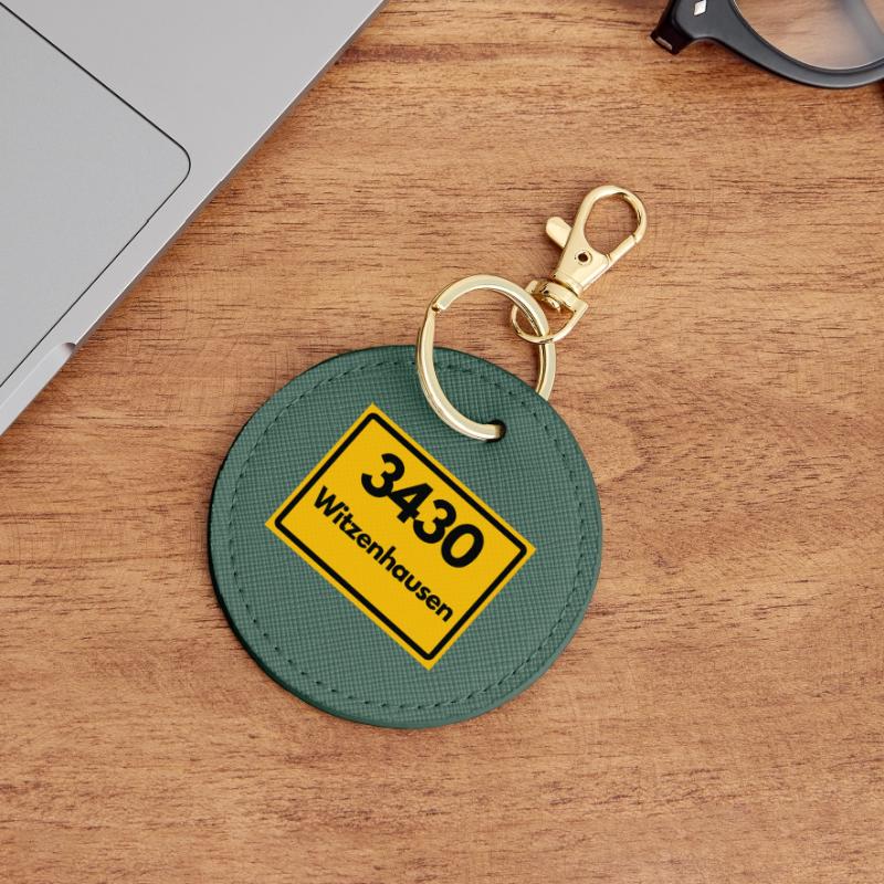 OLD POSTCODE ZIP CODE RETRO 3430 WITZENHAUSEN Round Keyring