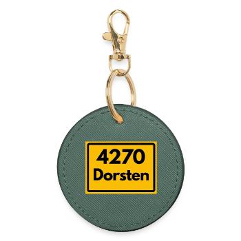 ALTE POSTLEITZAHL PLZ RETRO 4270 DORSTEN NRW - Runder Schlüsselanhänger - Fichte - Vorne