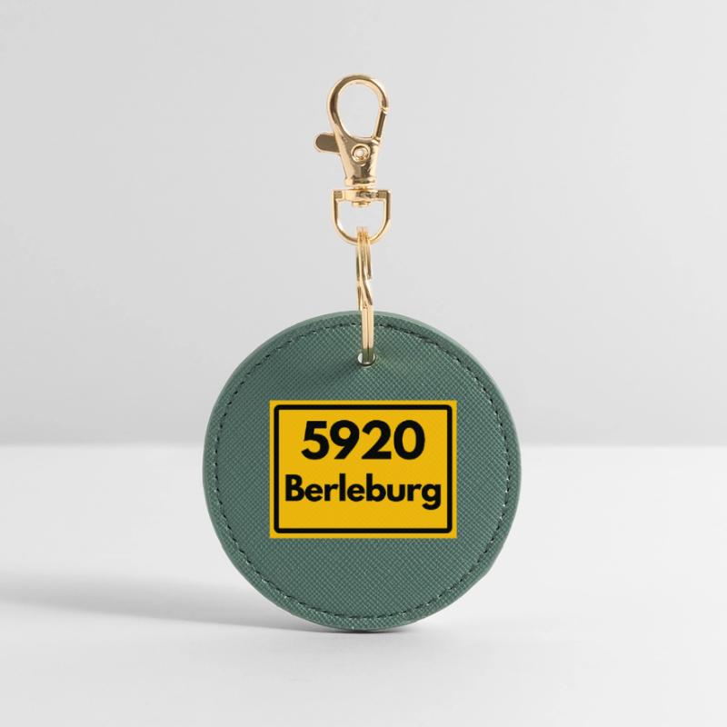 OLD POSTCODE POSTCODE RETRO 5920 BERLEBURG Round Keyring