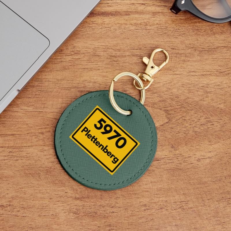 OLD POSTCODE POSTCODE RETRO 5970 PLETTENBERG Round Keyring