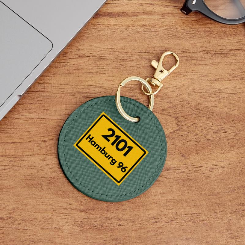 OLD POSTCODE POSTCODE RETRO 2101 HAMBURG 96 HEIMAT Round Keyring