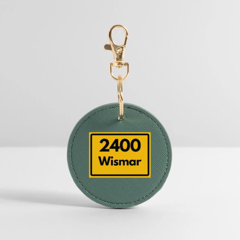 OLD POSTCODE POSTCODE RETRO 2400 WISMAR HEIMAT Round Keyring