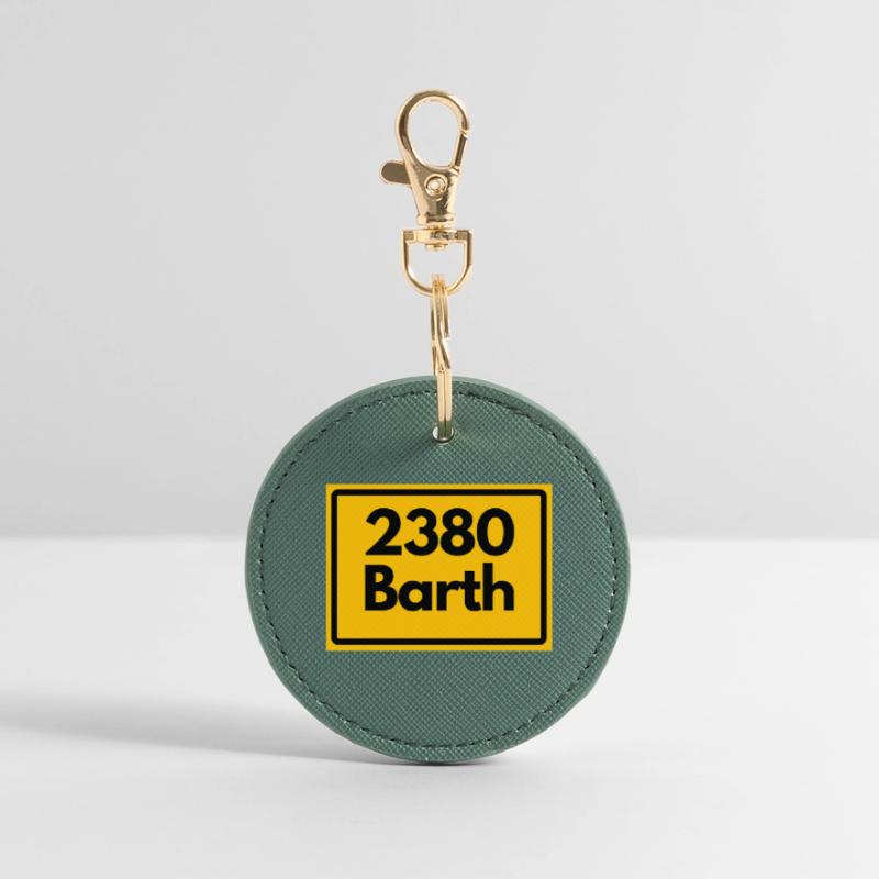 OLD POSTCODE POSTCODE RETRO 2380 BARTH HEIMATSTOLZ Round Keyring