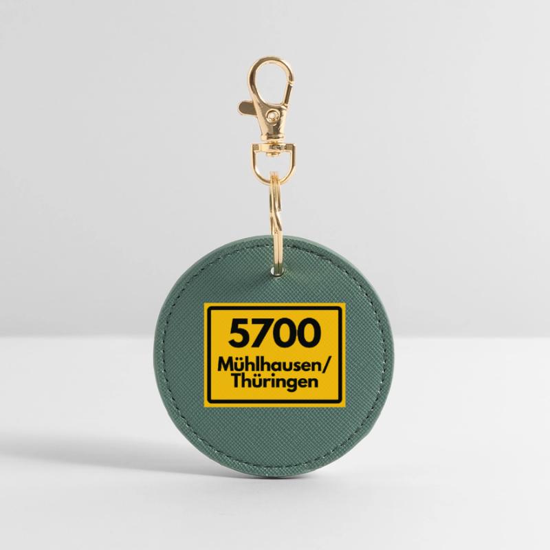 OLD POSTCODE 5700 MÜHLHAUSEN THURINGIA Round Keyring