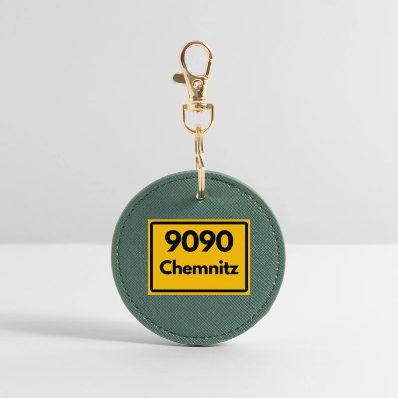 OLD POSTCODE 9090 SAXONY CHEMNITZ POSTAL CODE Round Keyring