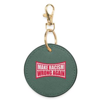 make racism wrong again - Runder Schlüsselanhänger - Fichte - Vorne