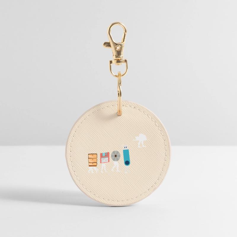 Cloud Computing Funny Programmer Data AI Software Round Keyring
