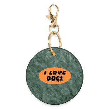 canine - Round Keyring - evergreen - Front