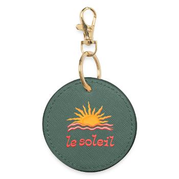 Sonnenaufgang am Meer Le Soleil - Runder Schlüsselanhänger - Fichte - Vorne
