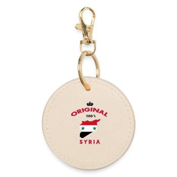 Design original du drapeau de la Syrie - Porte-clés rond - huître - Devant