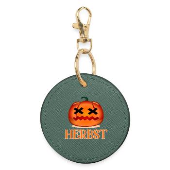 HERBST HALLOWEEN KOSTÜM - Runder Schlüsselanhänger - Fichte - Vorne