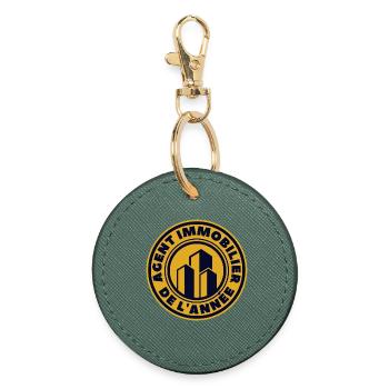 Real Estate Agent of the Year - Round Keyring - evergreen - Front