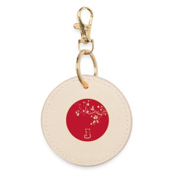 Japan Style - Round Keyring - oyster - Front