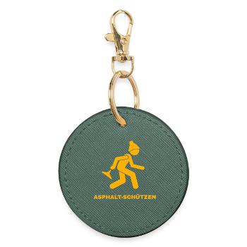 Asphalt shooters orange - Round Keyring - evergreen - Front