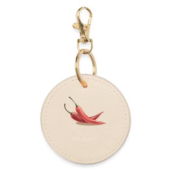 Chili Chillin' – Motif de vacances amusant - Porte-clés rond - huître - Devant