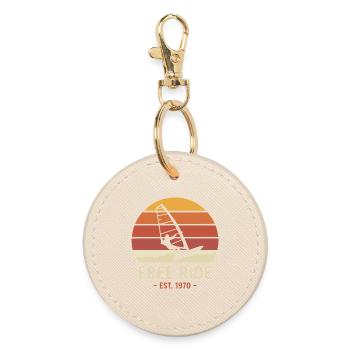 Windsurf shirt, hoodie, bag, cup, cap - Round Keyring - oyster - Front