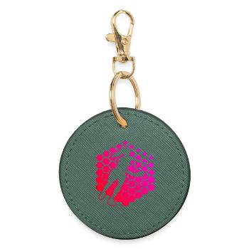 Pickleball Player Gift Idea for Mother's Day - Round Keyring - evergreen - Front