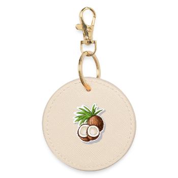 Kokosnuss Coconut - Runder Schlüsselanhänger - Auster - Vorne