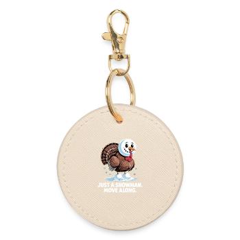 No turkey for dinner - Round Keyring - oyster - Front