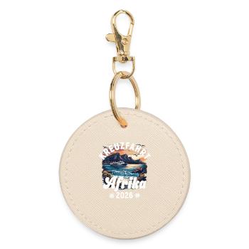 Africa Cruise 2026 - Round Keyring - oyster - Front