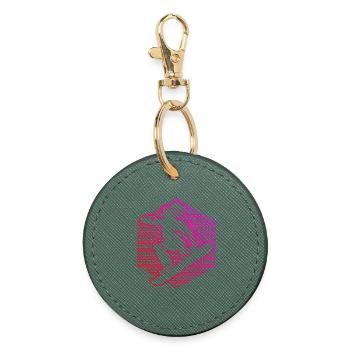 Snowboard perfect for every snowboard - Round Keyring - evergreen - Front