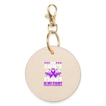 Epilepsy Son - Round Keyring - oyster - Front