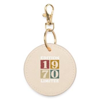 Edition limitée 1970 né e en 1970 - Porte-clés rond - huître - Devant