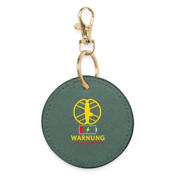 Sondeln_Low_Battery_Warning_T-chemise - Porte-clés rond - vert sapin - Devant