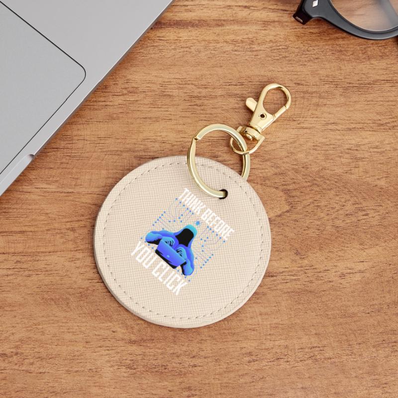 Hacker Hacking Programmer Linux Cybersecurity Data Round Keyring