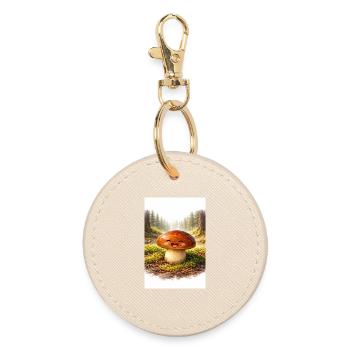 Geschenke des Weiten Nordens - Butterpilz - Runder Schlüsselanhänger - Auster - Vorne