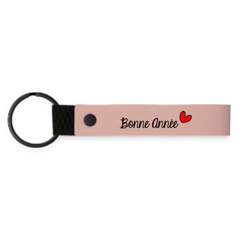 HAPPY NEW YEAR. NEW YEAR'S EVE. NEW YEAR - Matte Pu Keyring - pink - Front