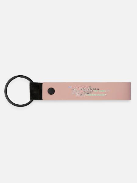 Python Russisches Roulette - Matte PU Schlüsselanhänger - Rosa
